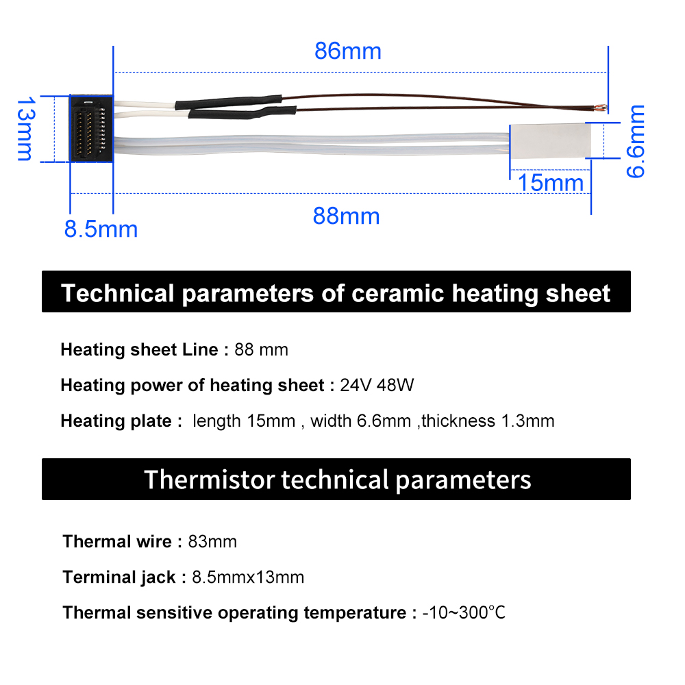 Heating Tube For Bambu Lab A1  - đánh giá và giá Ceramic Heat Emitter